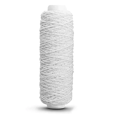 Image of Trucraft Shirring Elastic 0.6mm x 20m Reel White Elasticated thread For sewing smocking knitting