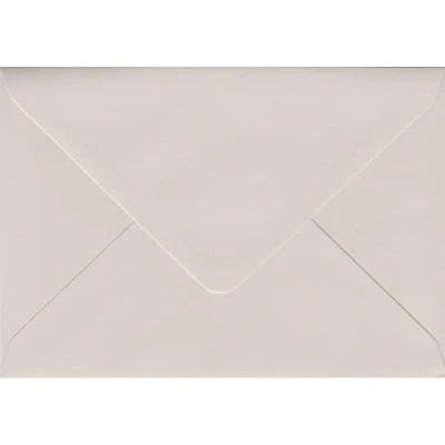 Image of Colorplan Mist C6/A6 Neutral Envelopes. 135gsm Paper. 114mm x 162mm. Banker Gummed V Flap Envelope. Pack of 25.