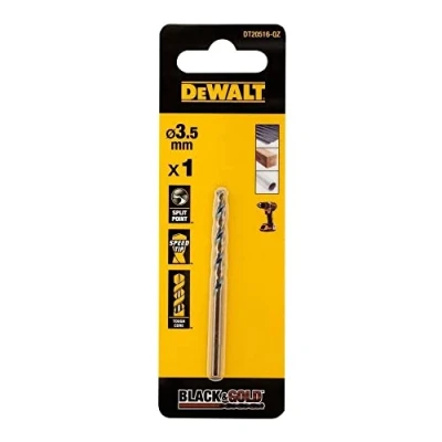 Image of DEWALT DT20516 QZ Broca Black &amp; Gold 3.5 mm, Silver