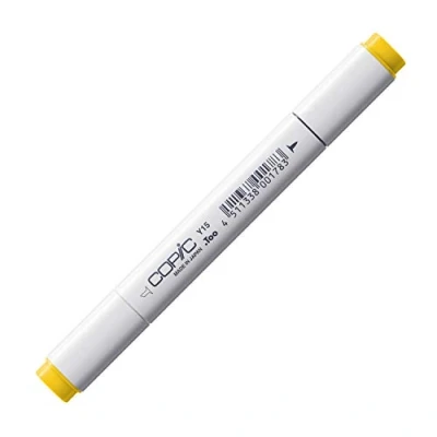 Image of Copic Classic Coloured Marker Pen (Y 15) Cadmium Yellow, For Art &amp; Crafts, Colouring, Graphics, Highlighter, Design, Anime, Professional Beginners, Supplies Colouring Books