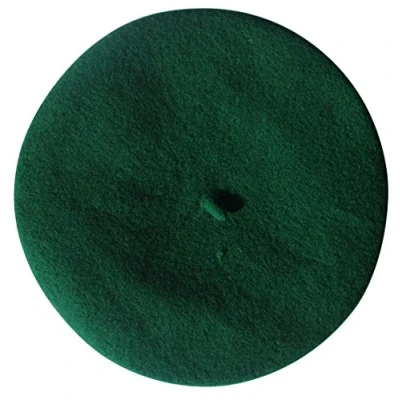 Image of Central Chic Womens Quality Plain Beret Hat 100% Wool French Winter Autumn Ladies Girls Fashion Hats One Size Fits All (Emerald Green)