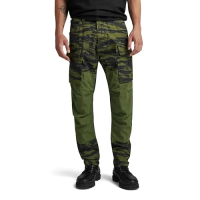Image of G Star Men&#039;s 3D Regular Tapered Cargo Pants 2.0, Multicolor (shadow olive 2L tiger camo D24308 D386 G393), 35W / 34L