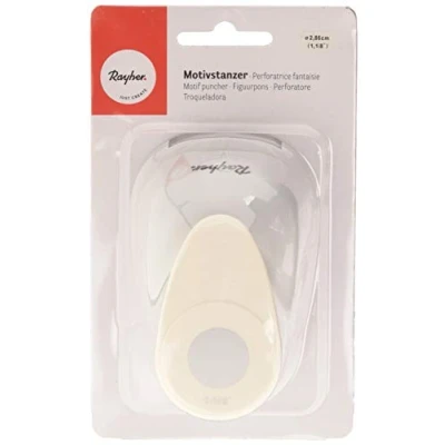 Image of Rayher Paper Craft Punch, Circle Lever Punch for Card Making, Scrapbooking and Papercraft, 2.86cm, (1 1/8&#039;&#039;), 8959900