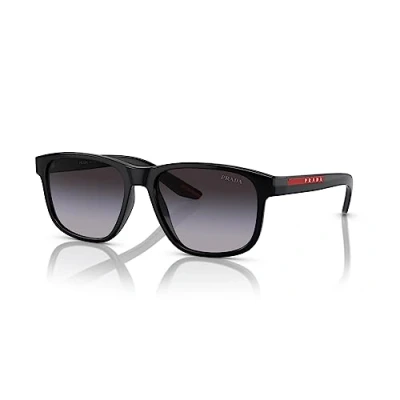 Image of Prada Linea Rossa Unisex Sunglasses, Size: 56, Black