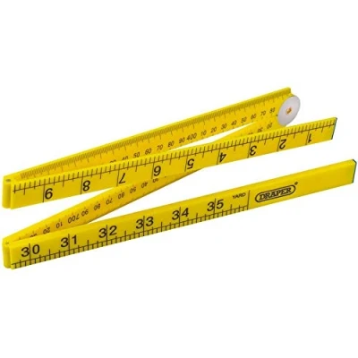 Image of Draper Plastic Folding Rule, 1m