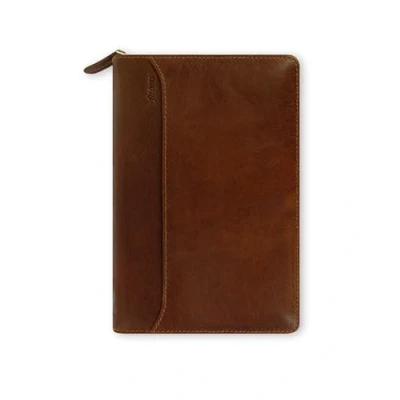 Image of Filofax Personal Lockwood Zip organiser Cognac