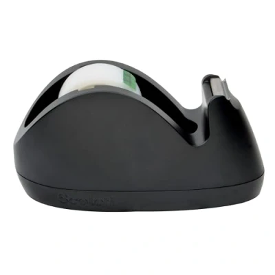 Image of 3M Scotch Magic Tape Dispenser 0.75 inch x 350 inch, Black, Pink