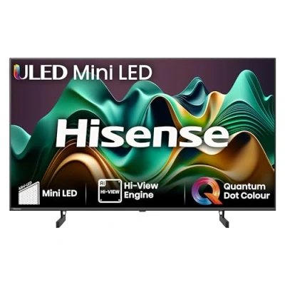 Image of Hisense 50 Inch 4K Mini LED TV 50U6NQTUK Quantum Dot Colour, Dolby Vision Atmos, Hi View Engine, FilmMaker Mode, Vidaa OS with Voice Control, Freely, Youtube, Netflix and Disney+ (2024 Model)