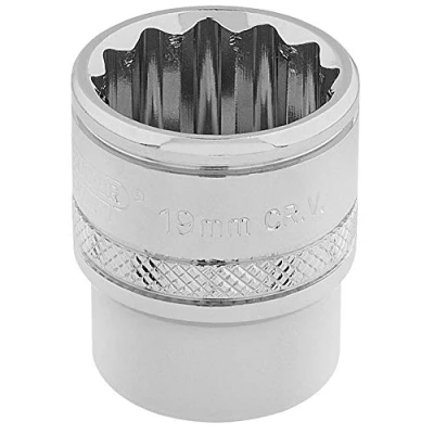Image of Draper HI TORQ� 12 Point Socket, 3/8&quot; Sq. Dr., 19mm