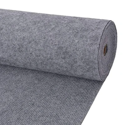 Image of &#039;vidaXL Grey Exhibition Carpet Event Floor Covering Fabric Aisle Runner for Wedding, Parties &amp; Shows 1.2x15m