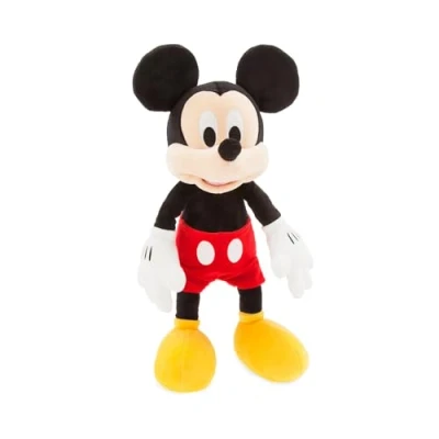 Image of Disney Store Official Mickey Mouse Medium Soft Toy for Kids, 45cm/17, Cuddly Character with Feel Finish and Embroidered Details Suitable Ages 0+