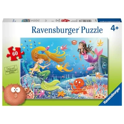 Image of Ravensburger Mermaid Tales 60 Piece Jigsaw Puzzle for Kids Age 4 Years Up Educational Toys &amp; Games Children