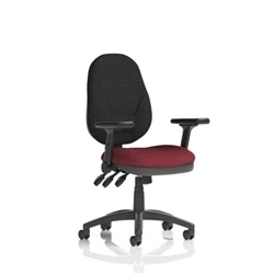 Image of Eclipse Plus XL Operator Chair Ginseng Chilli Adjustable Folding Arms