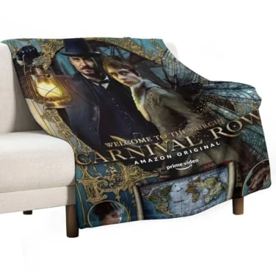 Image of XSQING Carnival Row TV Series Poster American Fleece Blankets Soft Fuzzy Plush Flannel Throw Blanket Lightweight 300GSM for All Seasons 60&quot;x80&quot;