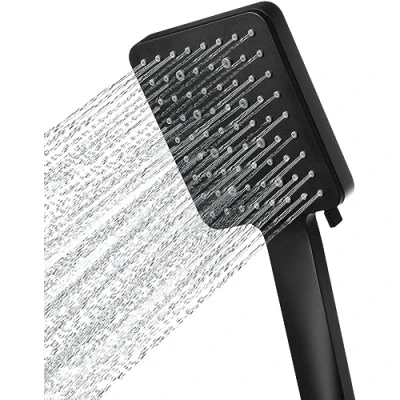 Image of Newentor Shower Head High Pressure with 6 Spray Modes, Power Head, Large Water Saving Black