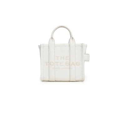 Image of Marc Jacobs Womens The Mini Crossbody Tote Leather Silver Calf One Size