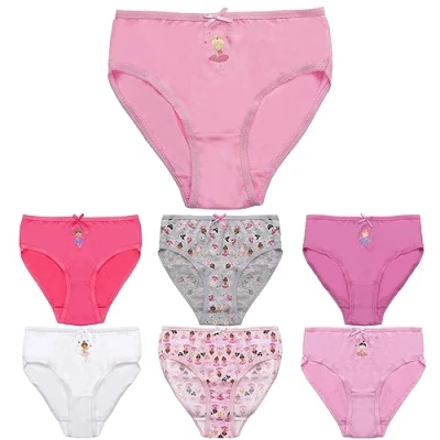 Image of Undercover 7 Pack Girls Briefs BR278 Ballerina 3 4 Years