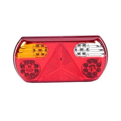Image of HELLA VALUEFIT 2VP 357 016 011 Rearlight LED 12V mounting/Bolted Lens Colour: Multi coloured Plug: open cable ends left Quantity: 1
