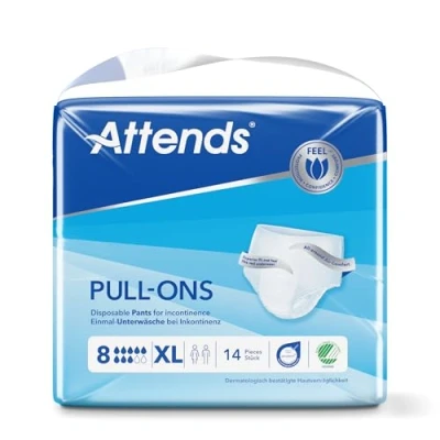 Image of Attends Pull Ons 8 Extra Large Incontinence Pants Case of 4 Packs 14