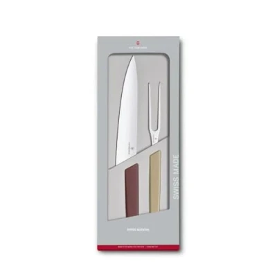 Image of Victorinox Swiss Modern, Set of Paring Knives, 2, Extra Sharp, Stainless Steel, Robust Plastic Handle, Multicolored