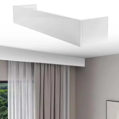 Image of Window Curtain Pelmet Cornice Ceiling Mount, Modern Home Panel without Tracks, Heavy Duty Valance Board, Easy to Install(2.8m (9.2ft))