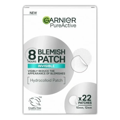 Image of Garnier Pure Active 8hr Invisible Hydrocolloid Blemish Patch 22 Patches