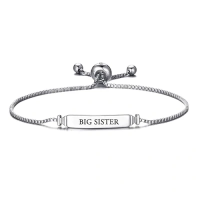 Image of Philip Jones Big Sister ID Friendship Bracelet Created with Zircondia® Crystals