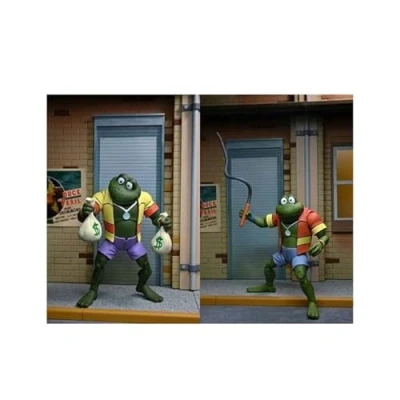 Image of NECA 7&quot; TMNT Cartoon Napolean &amp; Atilla Frog 2 Pack Figure