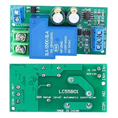 Image of Fafeicy Water Level Controller Module,LC55B01 AC/DC12V 30A Liquid Sensor Switch Module for Fish Tank Aquarium