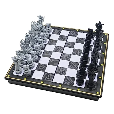 Image of Lexibook, Harry Potter, Chess Set, Magnetic and Foldable Board, 32 pieces, Family Game, CGM300HP