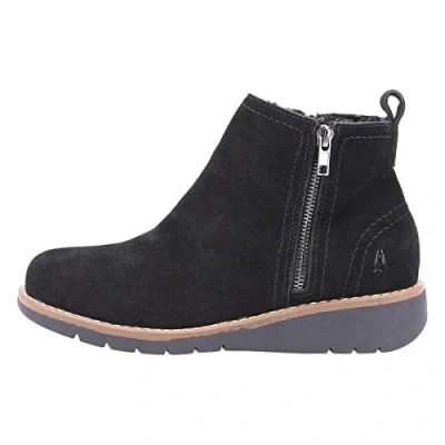 Image of Hush Puppies Libby MEMORY FOAM Womens Boots Black material_other Size UK 5