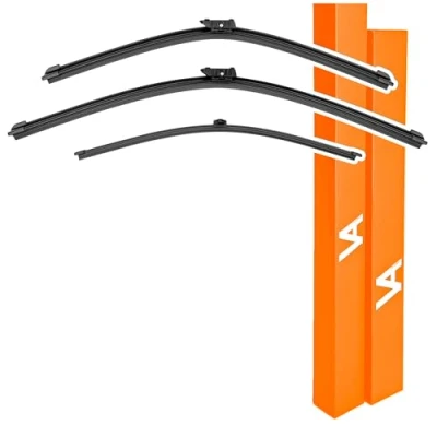 Image of VIA ALBION® Wiper Blades for AUDI Q2 (2016 onwards) All Weather Front &amp; Rear Wipers Set