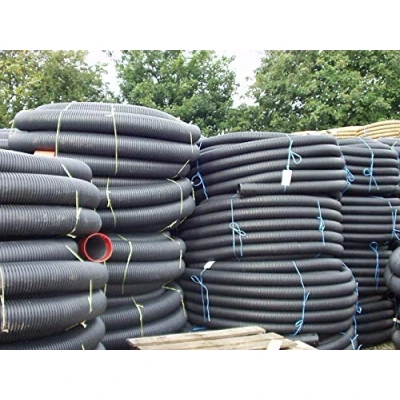 Image of Perforated Pipe for Effective Land Drainage (80mm X 25 metre) Complete with Coupler Extending Lengths