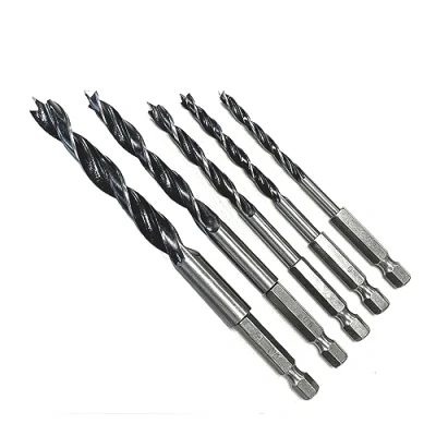 Image of Rolson 48532 5Pc Hex Shank Wood Drill Bit Set