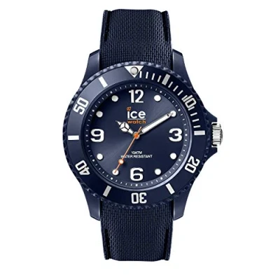 Image of Ice WATCH Sixty Nine Dark blue Men&#039;s Wristwatch With Silicon Strap 007278 (Medium)