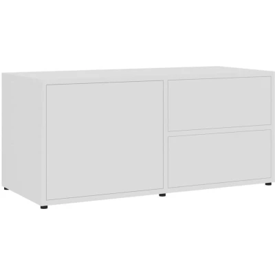 Image of vidaXL TV Cabinet White 80x34x36 cm Engineered Wood