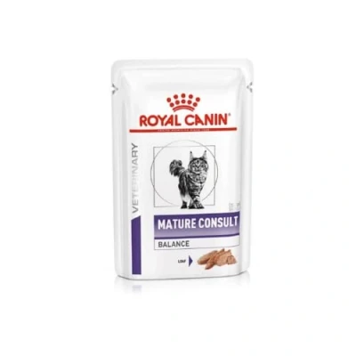 Image of Royal Canin Mature Consult Balance 12 x 85 g Complete Food for Cats Castered Older or with Tension Weight Gain From Age 7