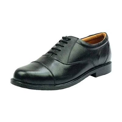 Image of Amblers London Leather Oxford Mens Shoes Black Size UK 7