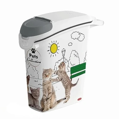 Image of CURVER PetLife 10kg Dog Food Storage Container Pet Box Lid with Flap