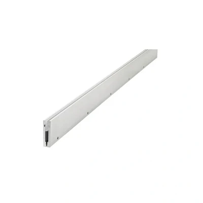 Image of Recessed Frosted Diffuser 6.1x25mm Aluminium Profile Rail 1 Metre Integral LED