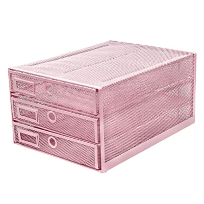 Image of EXERZ Paper Sorter 3 Tier Drawers A4 / Multifunctional Desk Organiser/Letter Tray Documents, Magazines, Notebooks and Letters