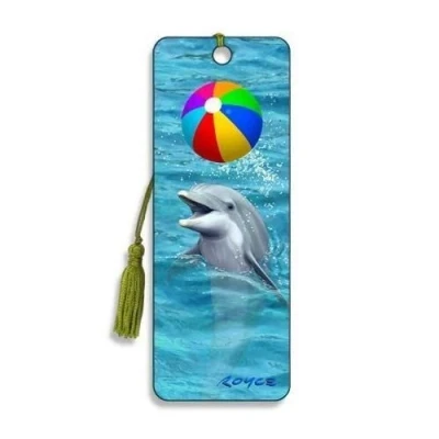 Image of 3D Bookmark Dolphin &amp; Beach Ball Cheatwell Games by