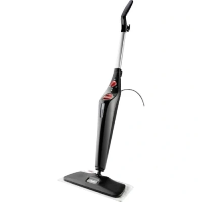 Image of Vileda steam Plus XXL Black Cleaner, 40 cm wide, for Tile, 3 settings, quick heating, swivel head, portable