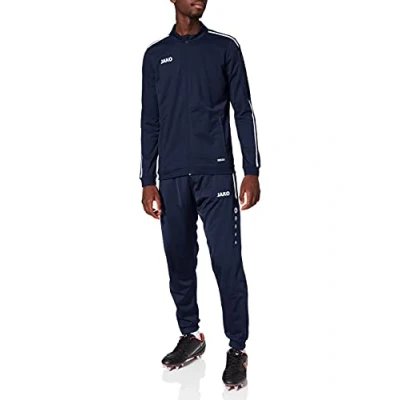 Image of JAKO Men&#039;s Striker 2.0 Tracksuit, Polyester, Navy/White, 3XL EU