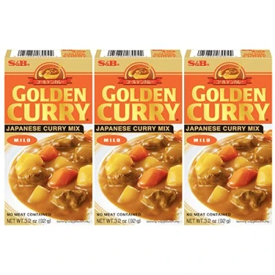 Image of S&amp;B Japanese Golden Curry Mix Mild 92g Pack of 3, by Food Sanctuary