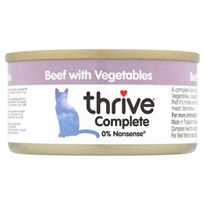 Image of thrive cat Complete Beef with Vegetables 12x75g