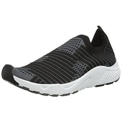 Image of Lotto Women&#039;s Breeze LF W Gymnastics Shoe, Nero e Grigio, 7 UK