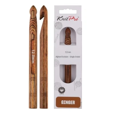 Image of KnitPro Crochet Hook, Wood, Assorted, 12mm