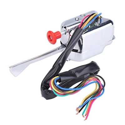 Image of Keenso Turn Signal Switch, New 12V Universal Street Hot Rod Chrome Switch Indicator Motorbike
