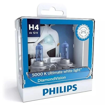 Image of Philips Diamond Vision H4 5000K Car Bulbs